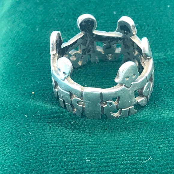 James Avery Jewelry Retired James Avery Silver Boy And Girl Ring